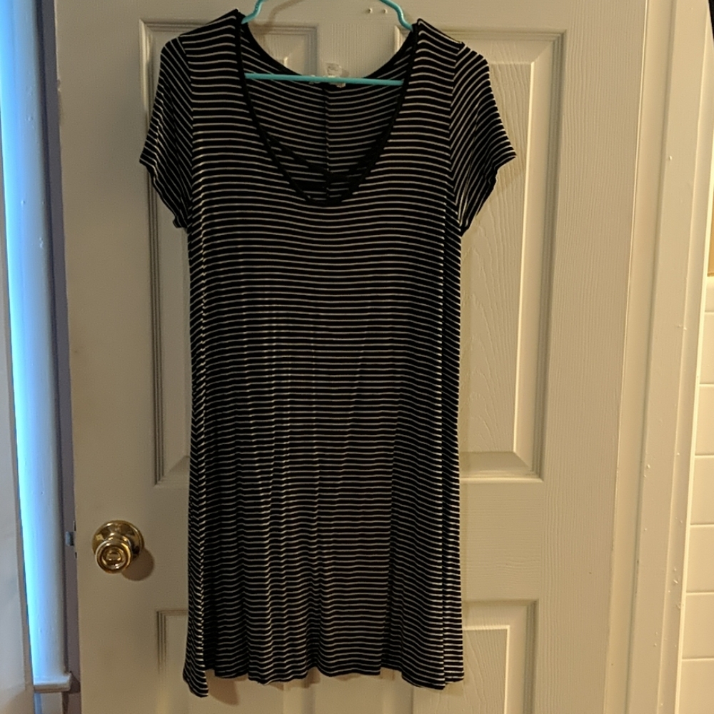 Striped t-shirt dress